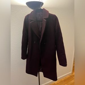 Uniqlo Burgundy Peacoat